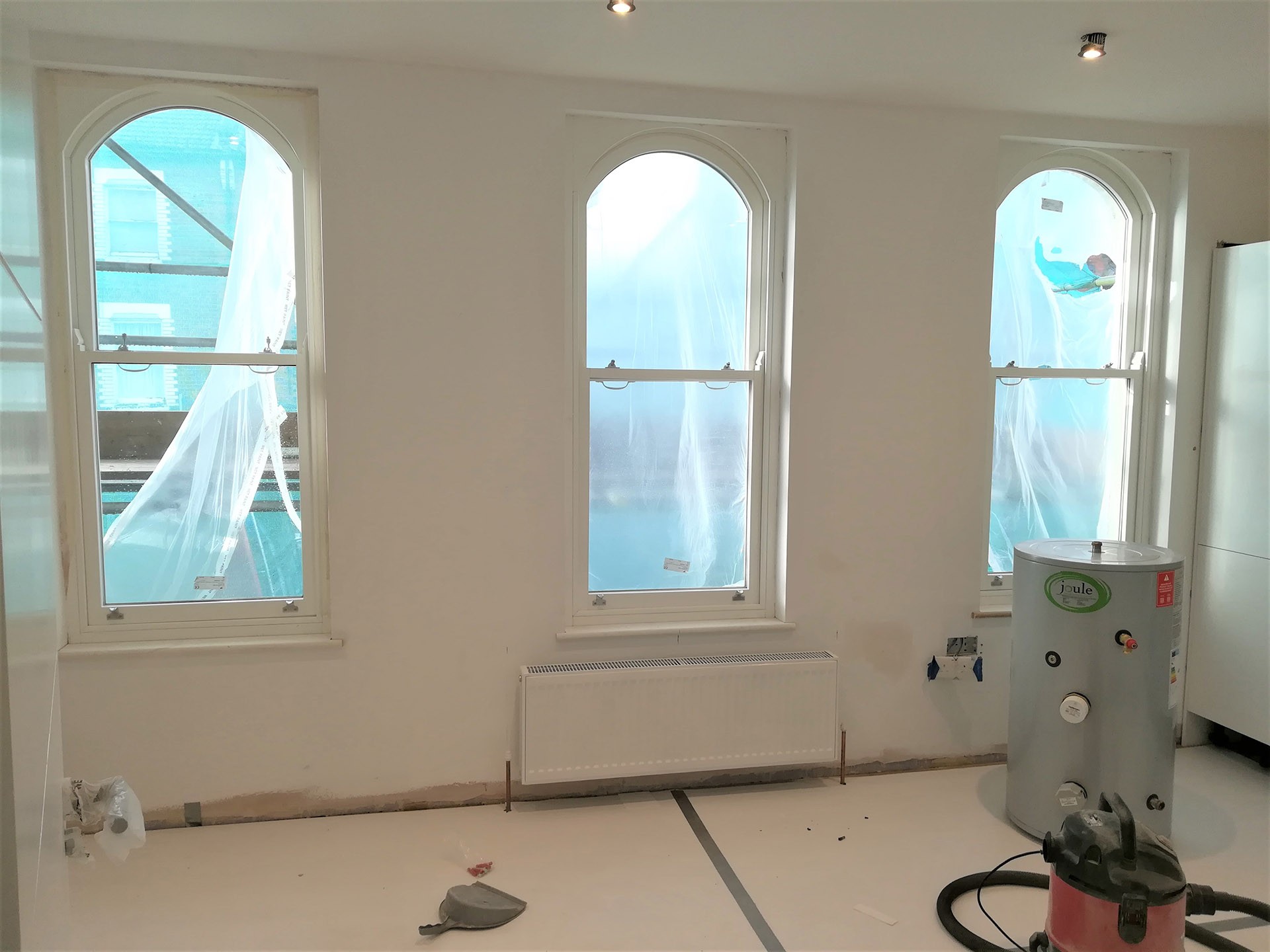 E18 - George Lane - 9 Flats - Bespoke Casement, Sash Windows and Entrance door