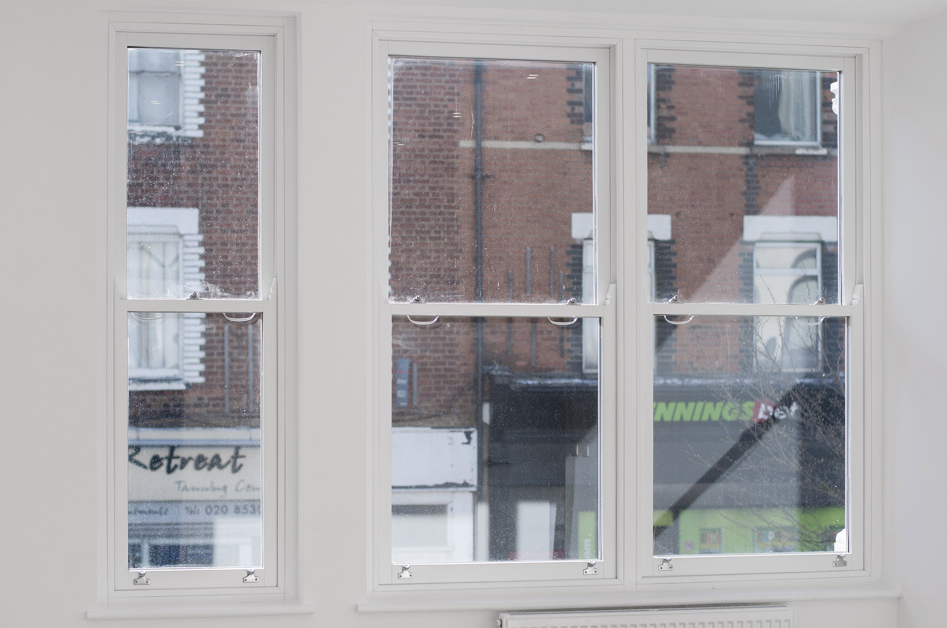 E18 - George Lane - 9 Flats - Bespoke Casement, Sash Windows and Entrance door
